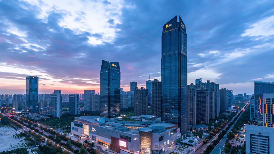 合肥4K航拍高清视频素材-旅游风景延时摄影