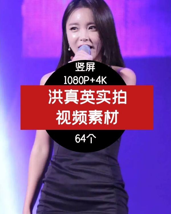 韩国女星洪真英高清视频素材下载