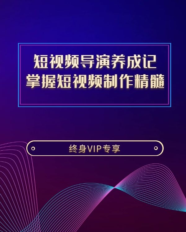 短视频导演养成记