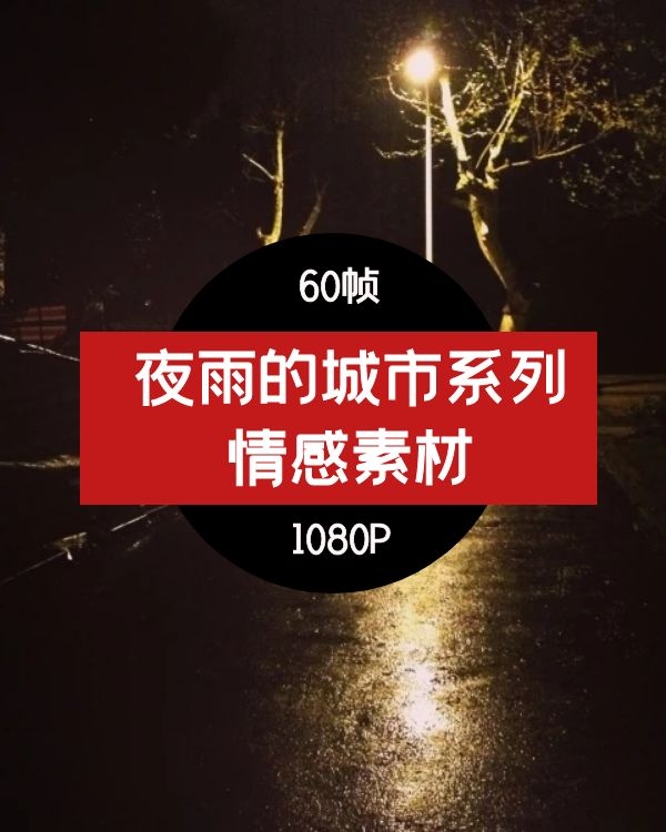 夜雨中的城市 抖音视频素材高清MEI-05
