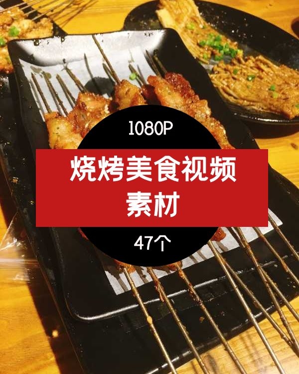 烧烤美食视频 素材