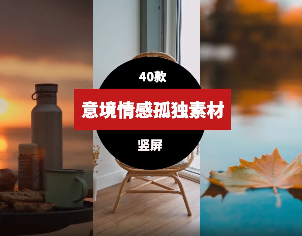 竖屏情感意境伤感素材