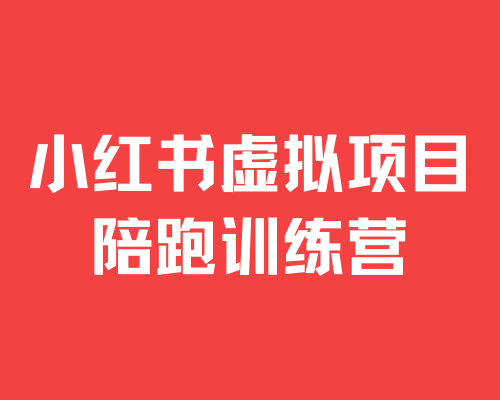 2024最新-小红书虚拟项目陪跑训练营