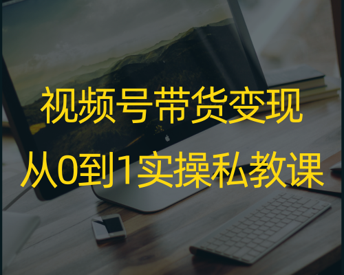 2024年 视频号带货变现从0到1实操私教课