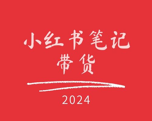 2024小红书笔记带货系统课程