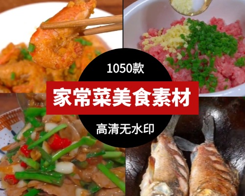 家常菜美食无字幕竖屏素材
